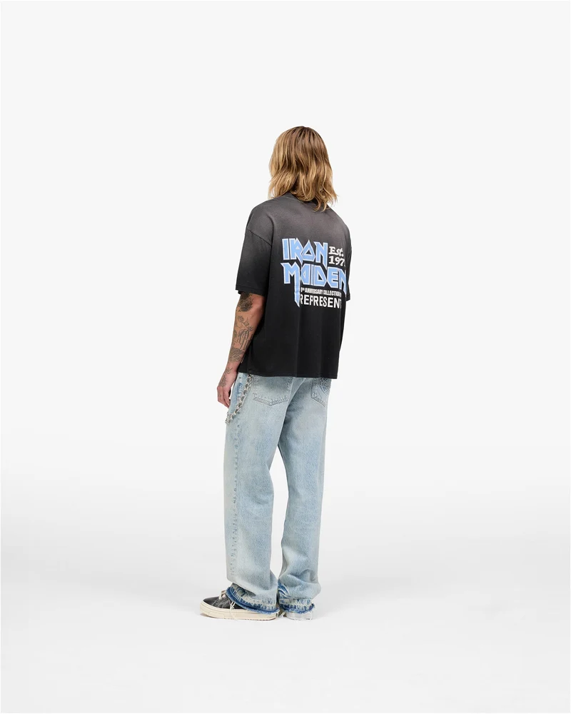 Represent X Iron Maiden Anniversary T-Shirt - Stained Black