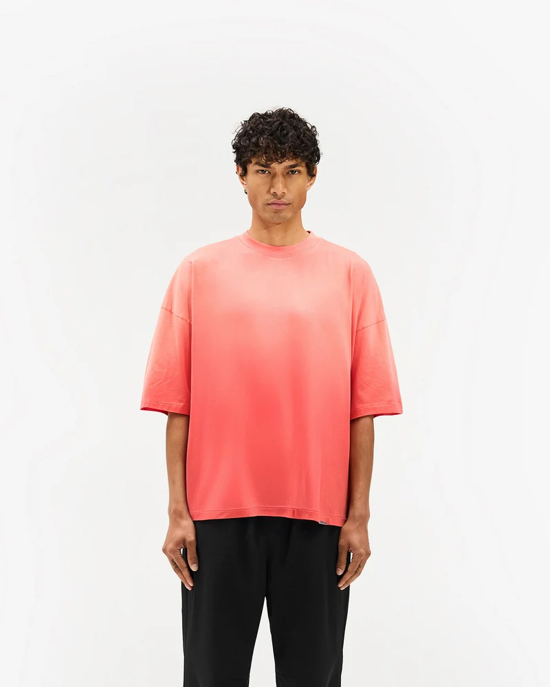 Initial Boxy T-Shirt - Vintage Red