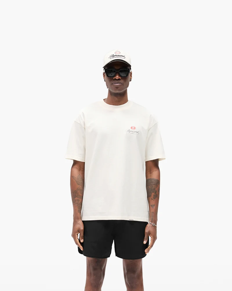 Grand Vintage Hand Drawn T-Shirt - Aged White