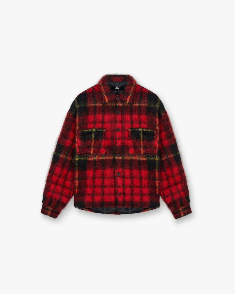 Mohair Overshirt - Red Check