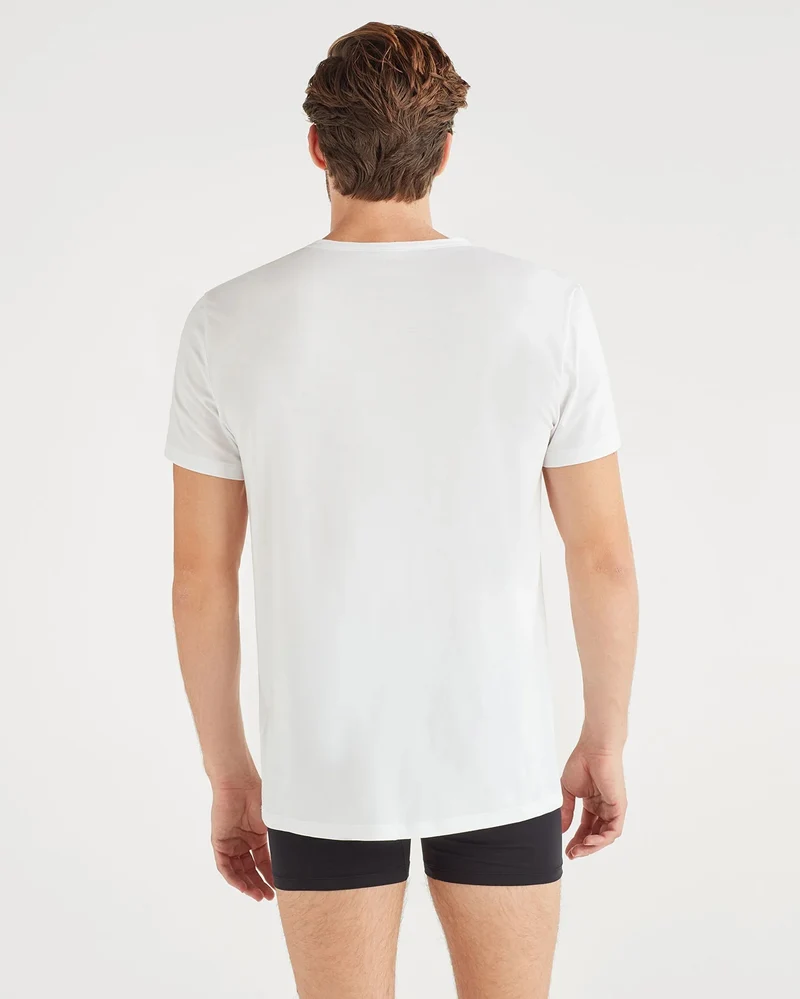 V-Neck Tee 2 Pack in White