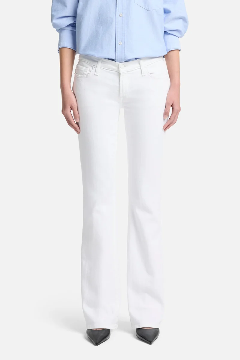 Tailorless Broken Twill Original Bootcut in White