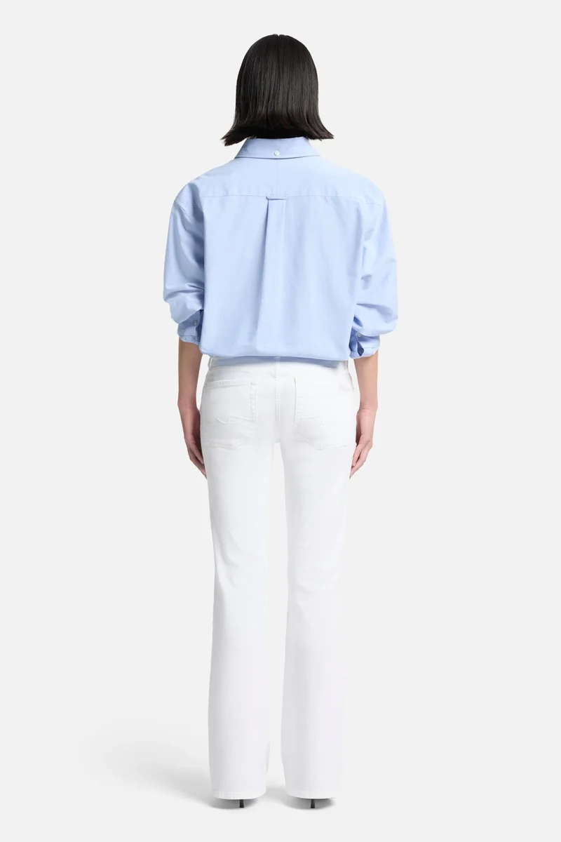 Tailorless Broken Twill Original Bootcut in White