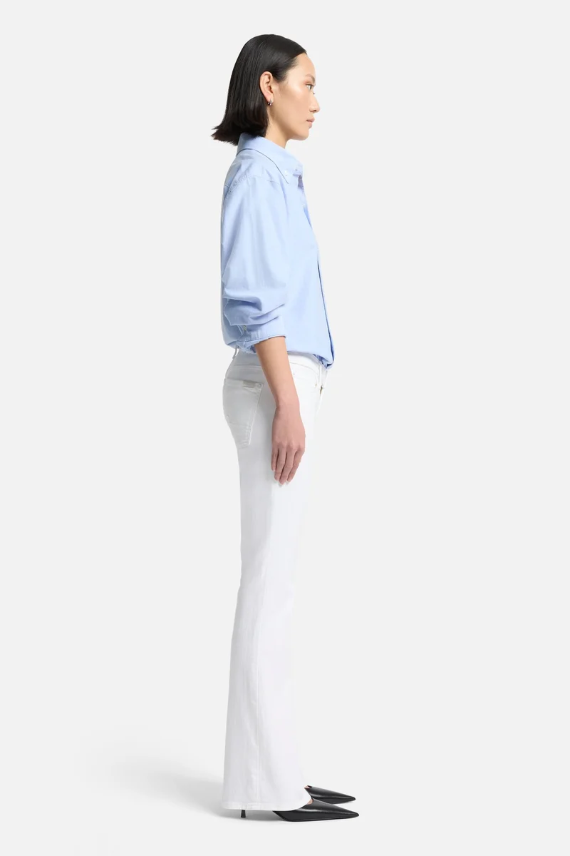 Tailorless Broken Twill Original Bootcut in White