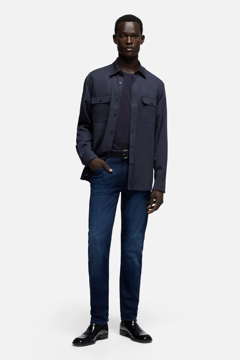 Luxe Performance Plus Slimmy Tapered In Deep Blue