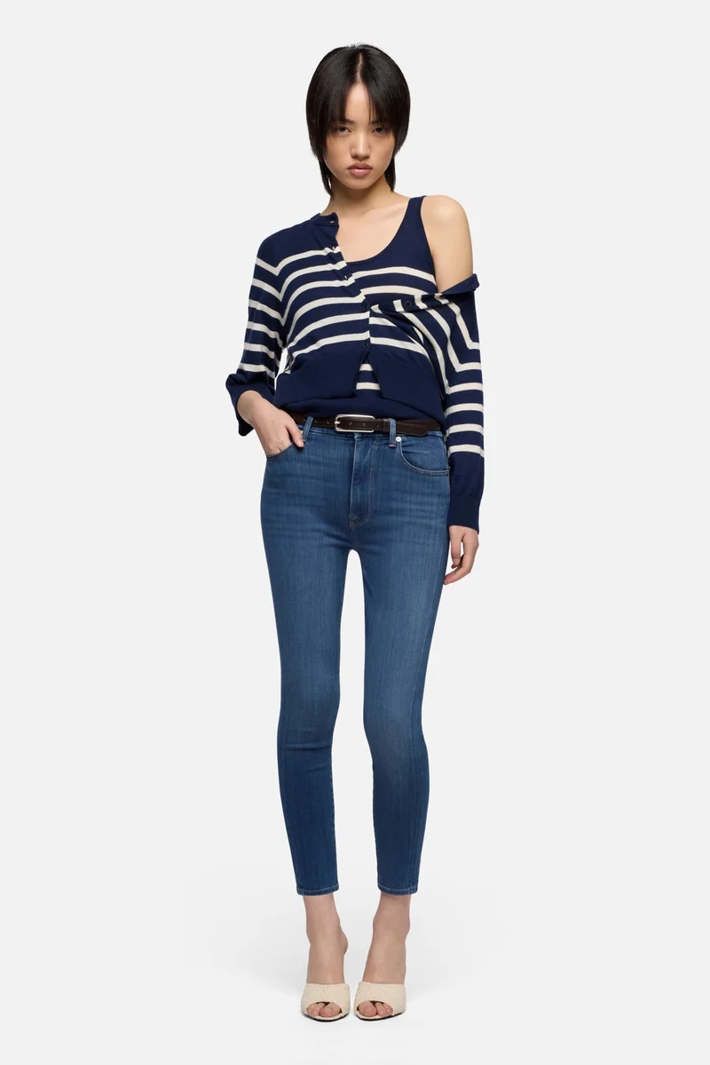 Slim Illusion High Waist Ankle Skinny in Love Story