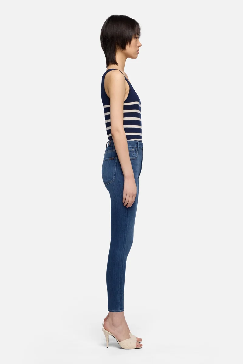 Slim Illusion High Waist Ankle Skinny in Love Story