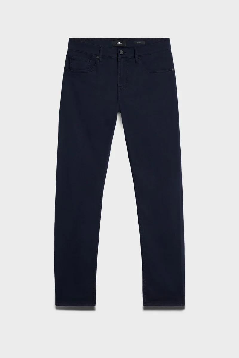 Luxe Performance Stretch Sateen Slimmy in Navy