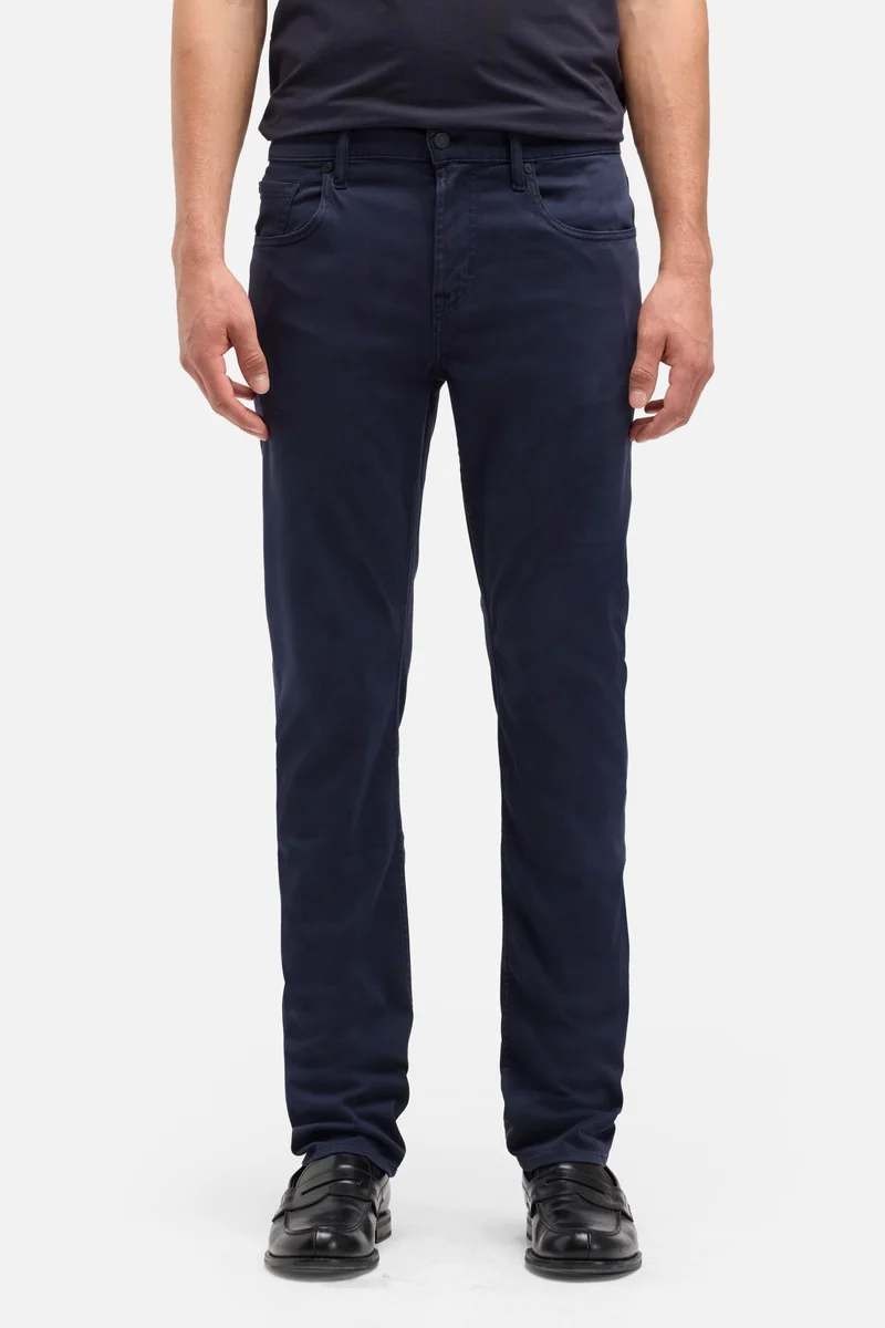 Luxe Performance Stretch Sateen Slimmy in Navy
