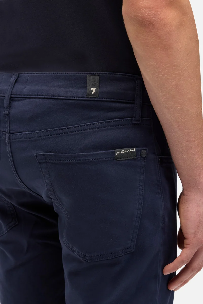 Luxe Performance Stretch Sateen Slimmy in Navy
