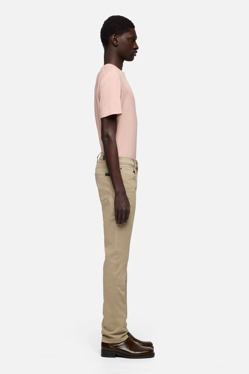 Luxe Performance Stretch Sateen Slimmy in Shadow Grey
