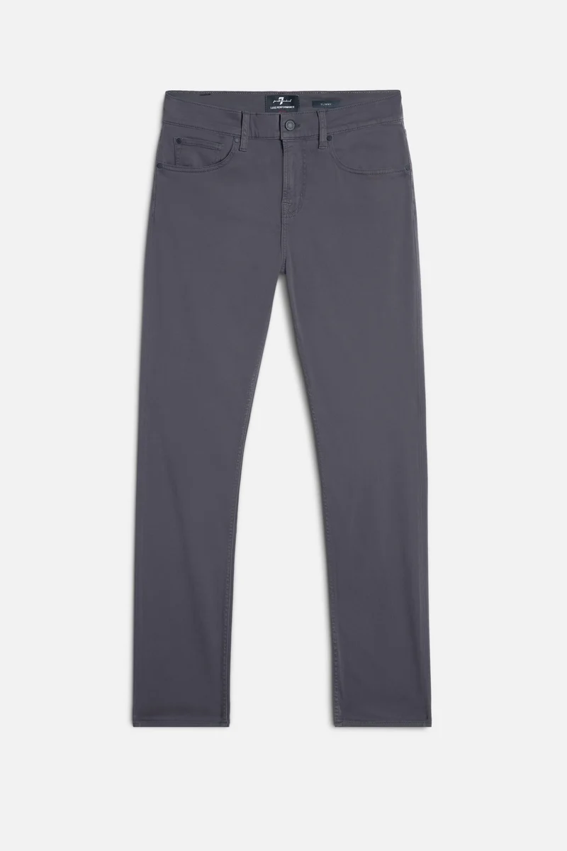 Luxe Performance Stretch Sateen Slimmy in Gunmetal