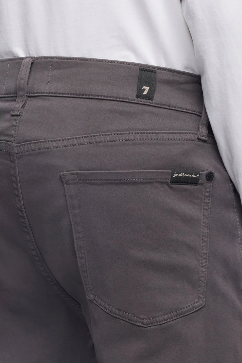 Luxe Performance Stretch Sateen Slimmy in Gunmetal