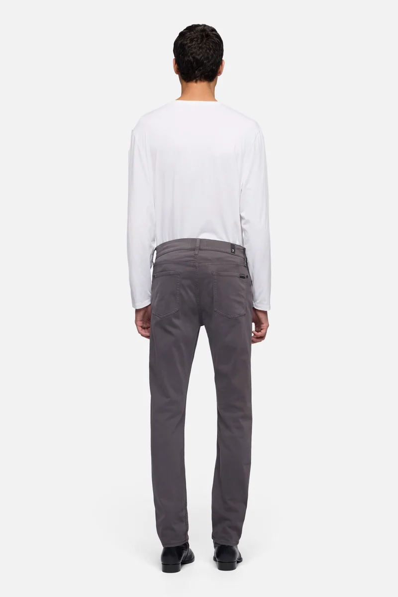 Luxe Performance Stretch Sateen Slimmy in Gunmetal