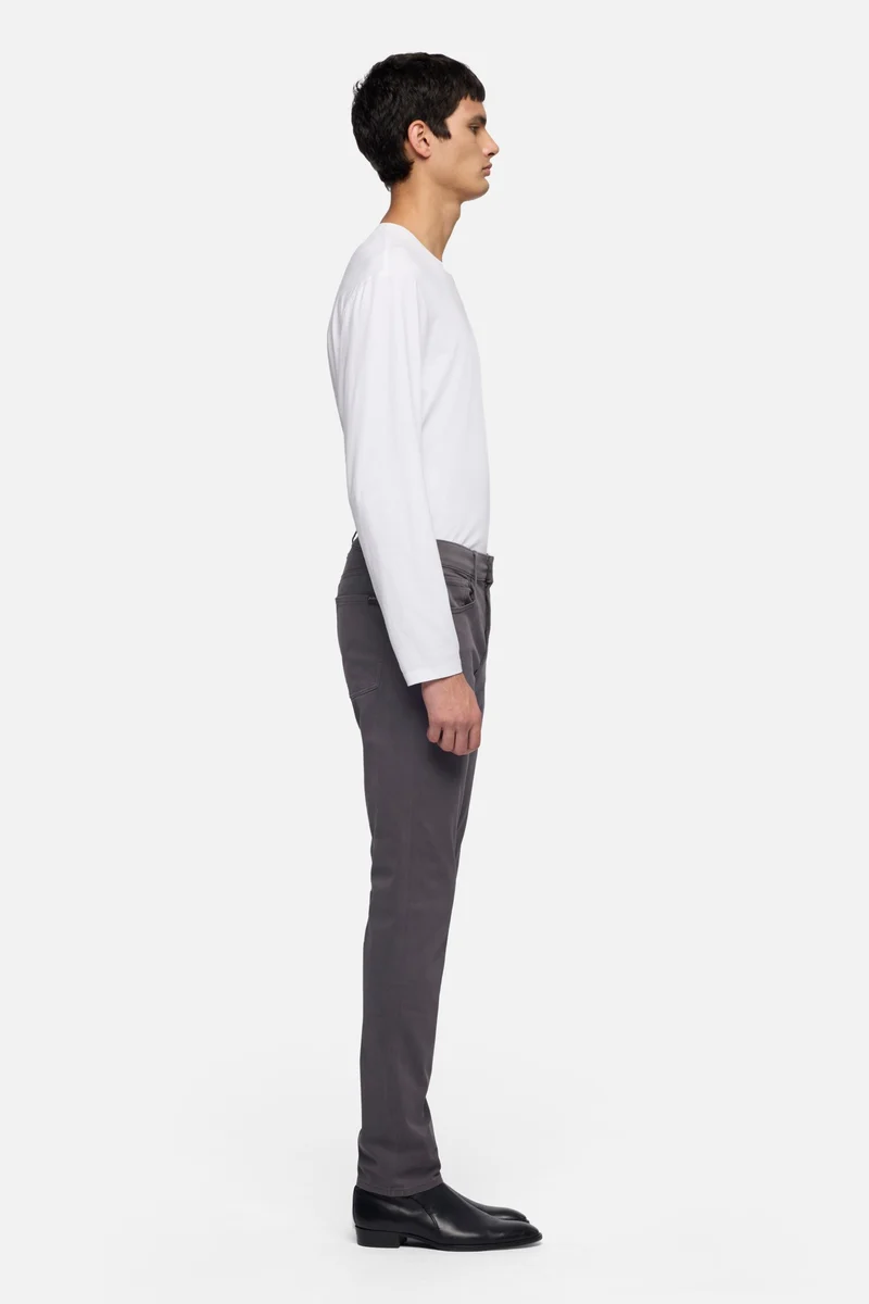 Luxe Performance Stretch Sateen Slimmy in Gunmetal