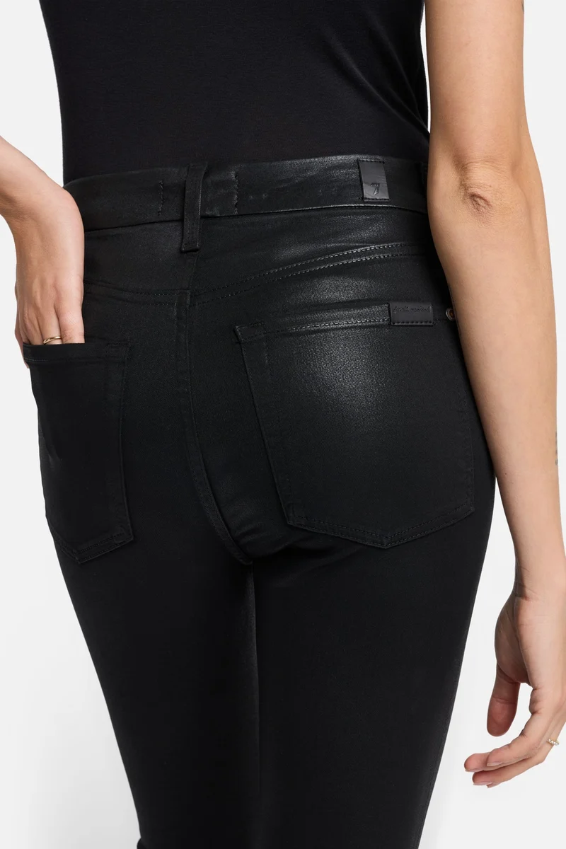 B(air) High Waist Ankle Skinny in Coated Black