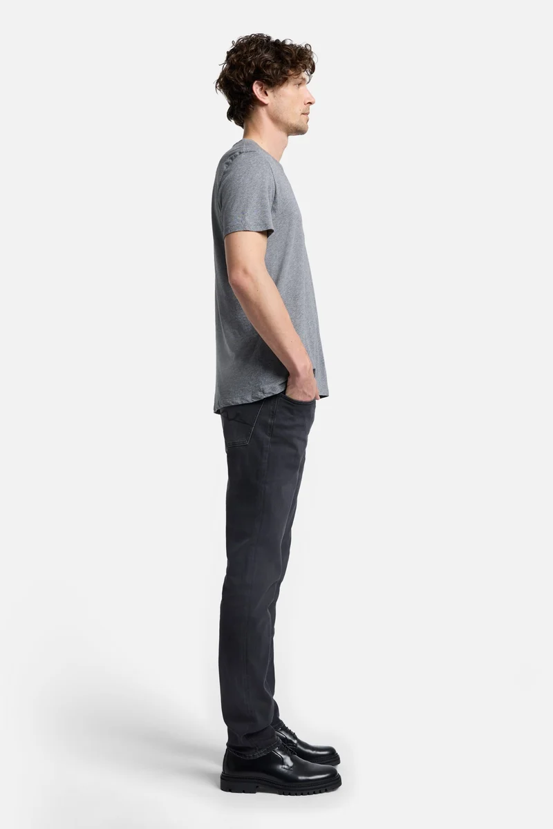 Featherweight Cotton Tee in Heather Grey