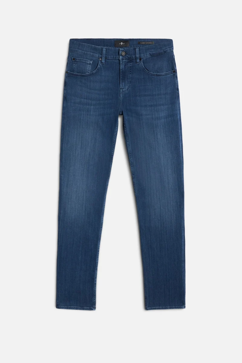 Luxe Performance Plus Slimmy Tapered In Mid-Blue