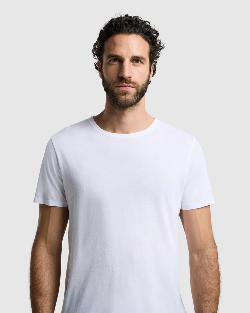 Featherweight Cotton Tee in White