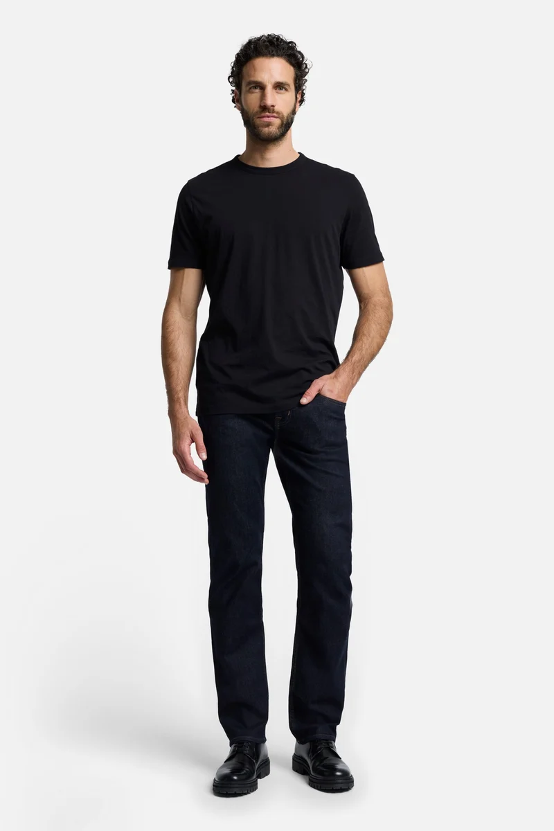 Featherweight Cotton Tee in Black