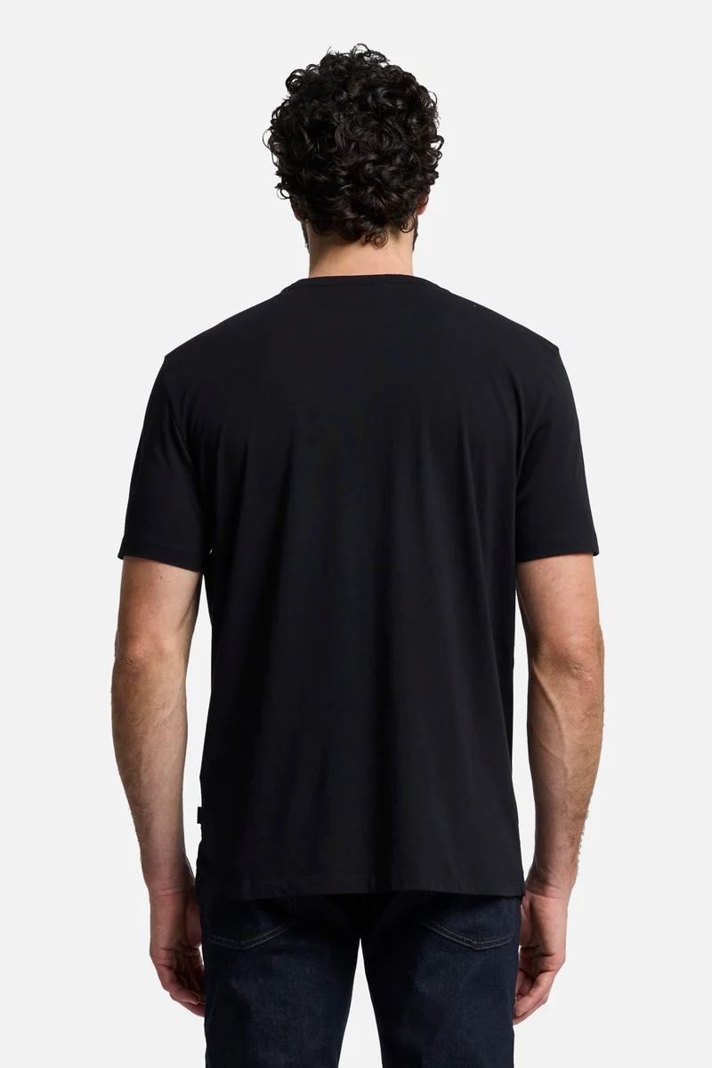 Featherweight Cotton Tee in Black