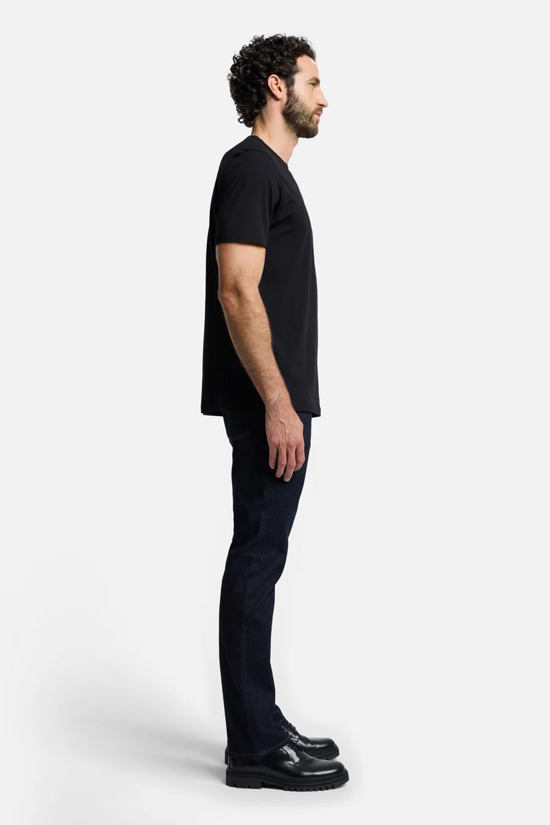 Featherweight Cotton Tee in Black