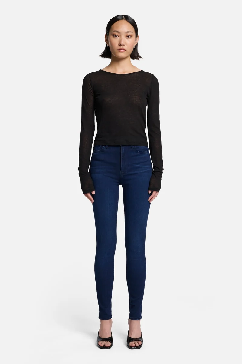 Slim Illusion High Waist Skinny in Twilight Blue