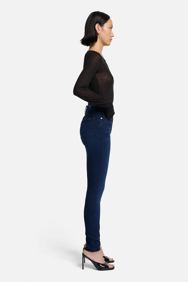Slim Illusion High Waist Skinny in Twilight Blue