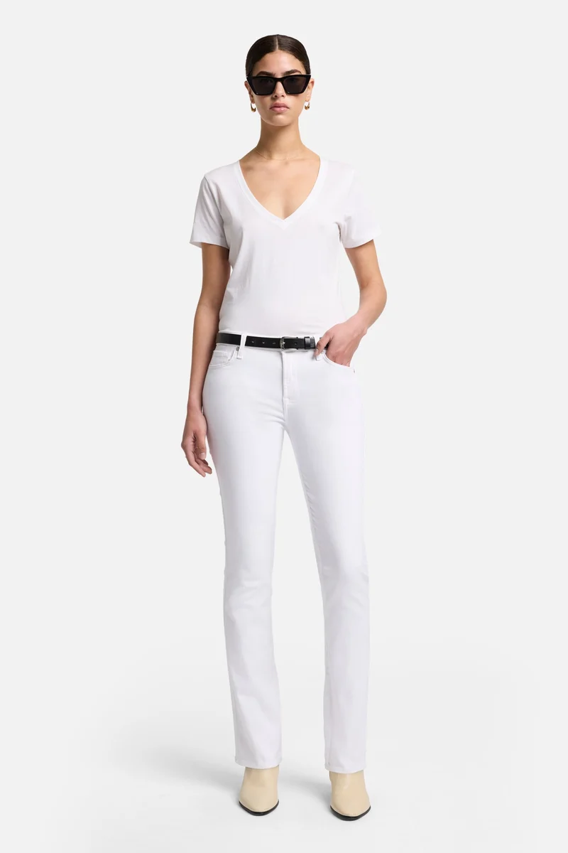 Slim Illusion Kimmie Straight in Luxe White