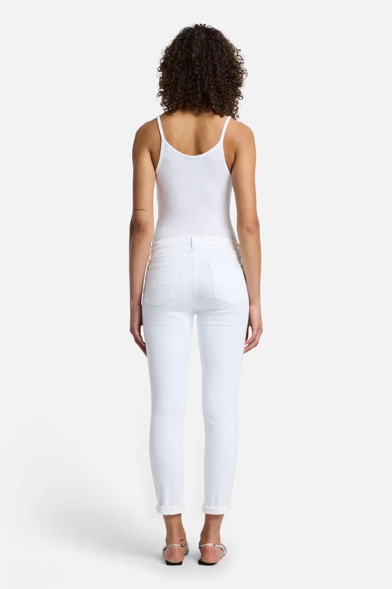 Broken Twill Josefina in White