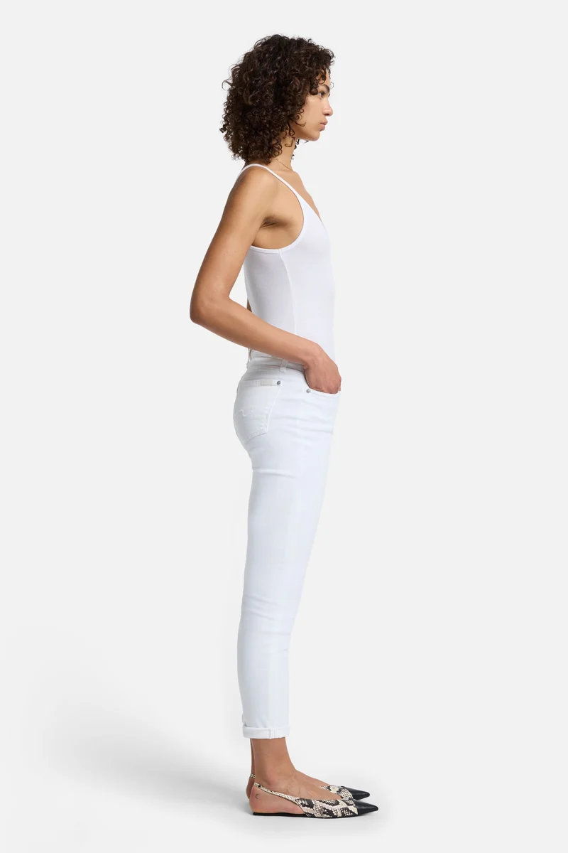 Broken Twill Josefina in White