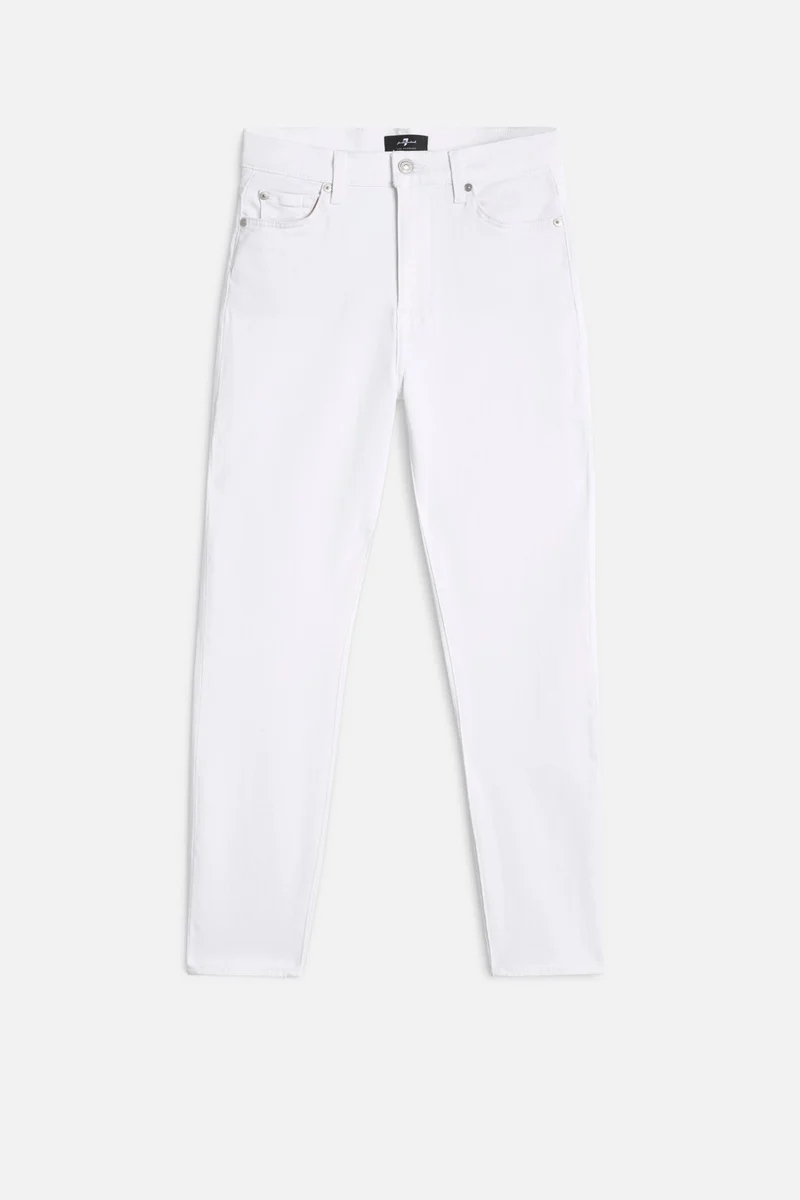 Slim Illusion High Waist Ankle Skinny in Luxe White