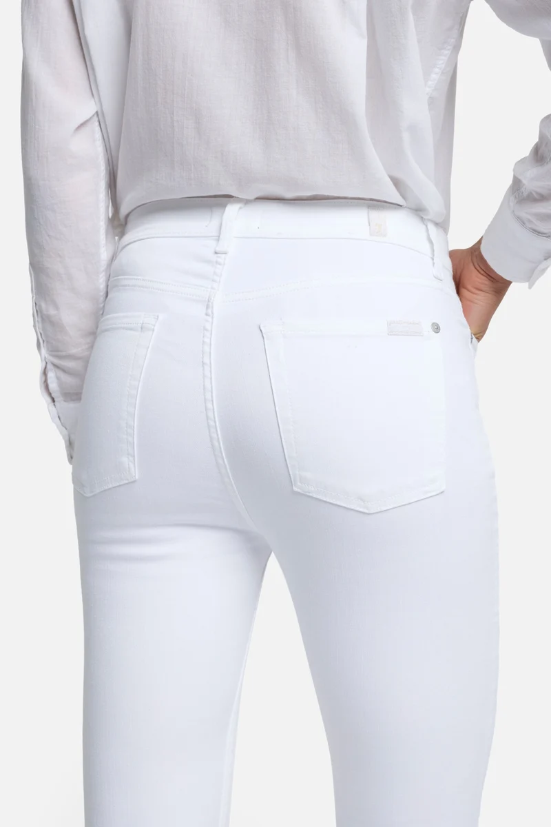 Slim Illusion High Waist Ankle Skinny in Luxe White