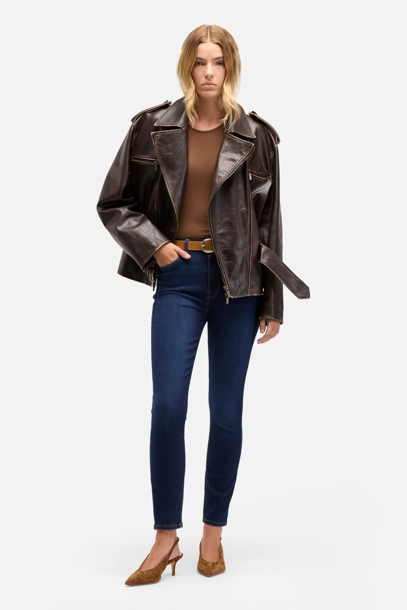 Slim Illusion High Waist Ankle Skinny in Tried and True