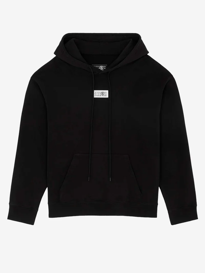 Felpa oversize con cappuccio e logo Numeric