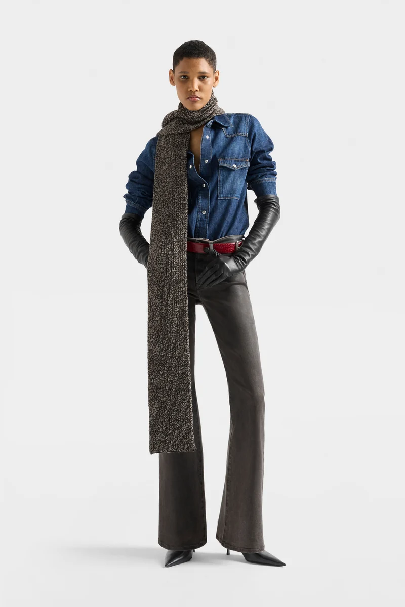WESTERN SHIRT in Denim Rainfall