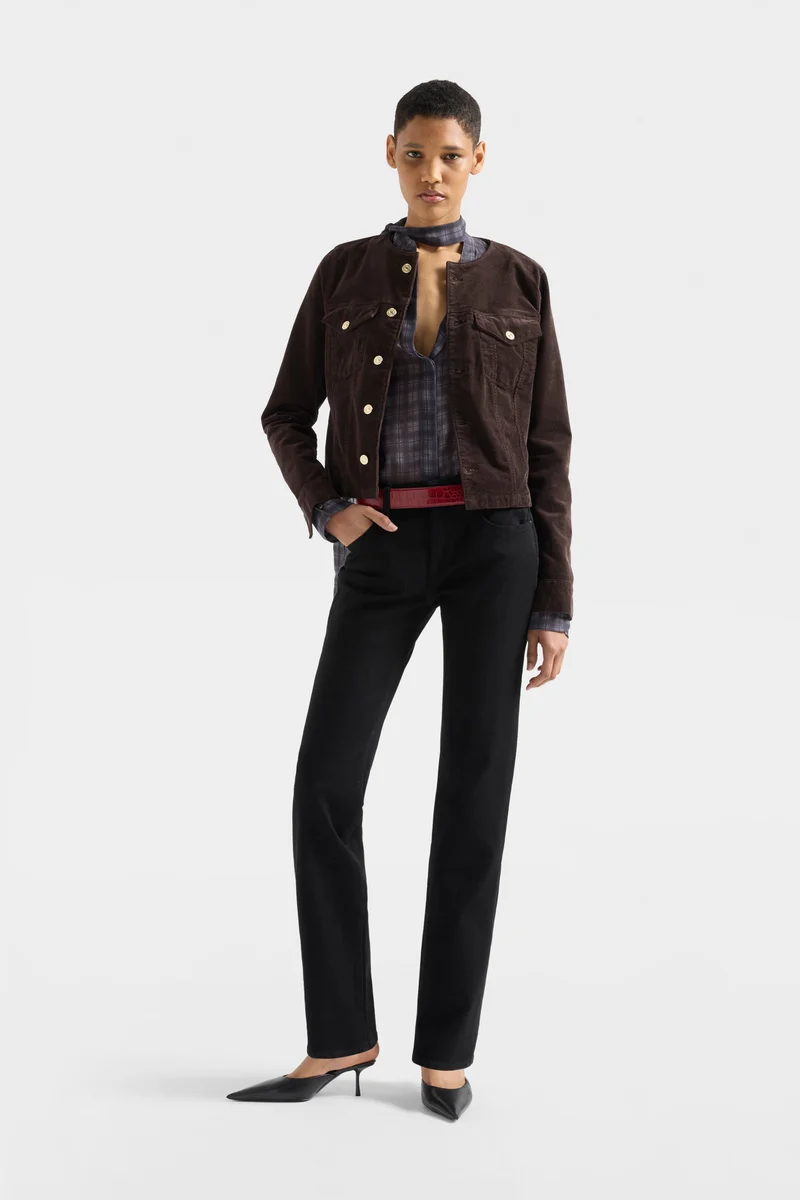 VICKY JACKET in Corduroy Coffee Bean
