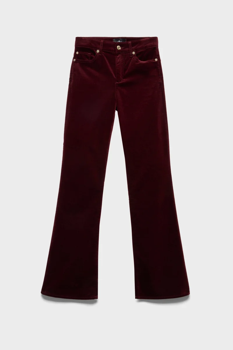 LEGGY BOOTCUT in Velvet Burgundy