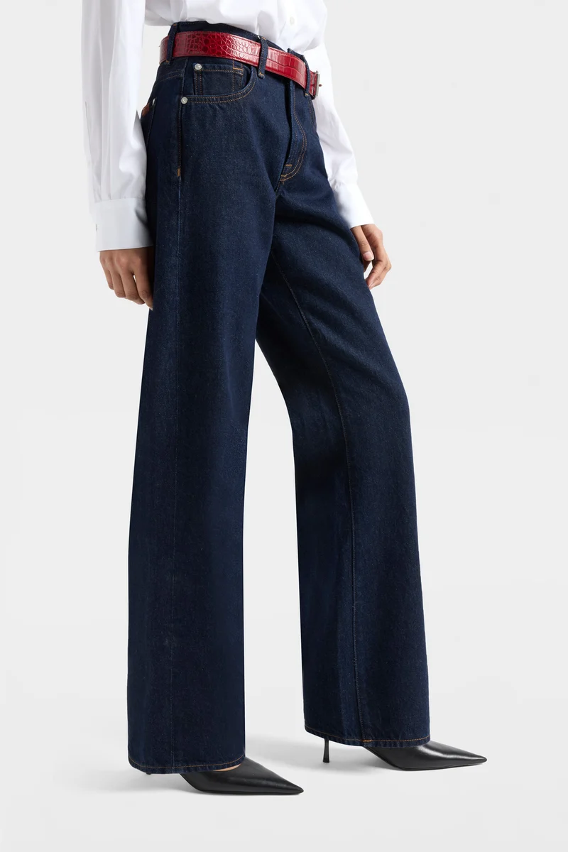TESS TROUSER in Denim Iron Blue