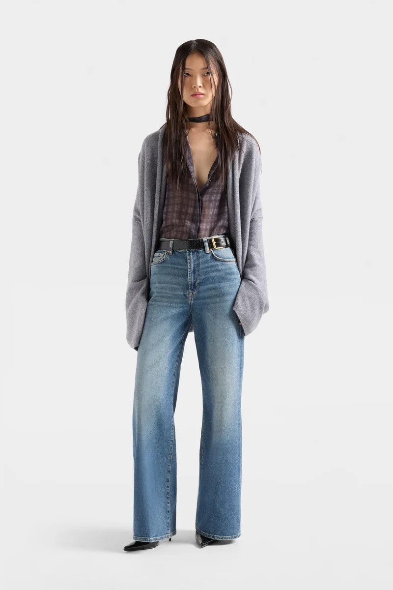 SHAWL CARDIGAN in Cashmere Wolf