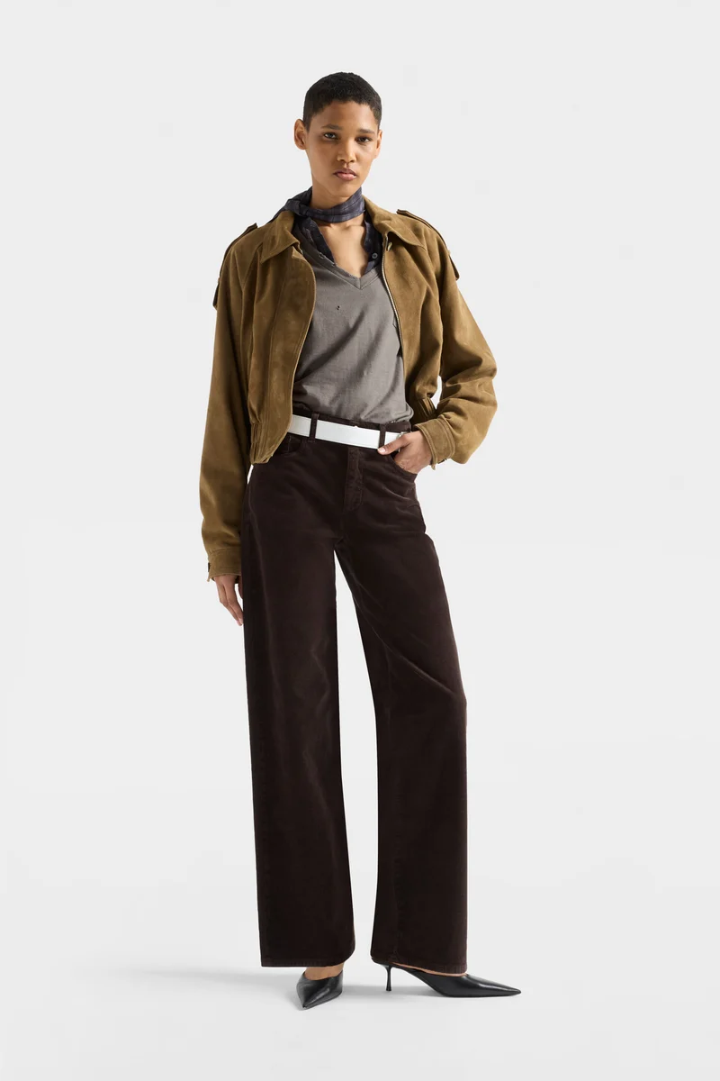 STOVEPIPE STRAIGHT in Corduroy Coffee Bean