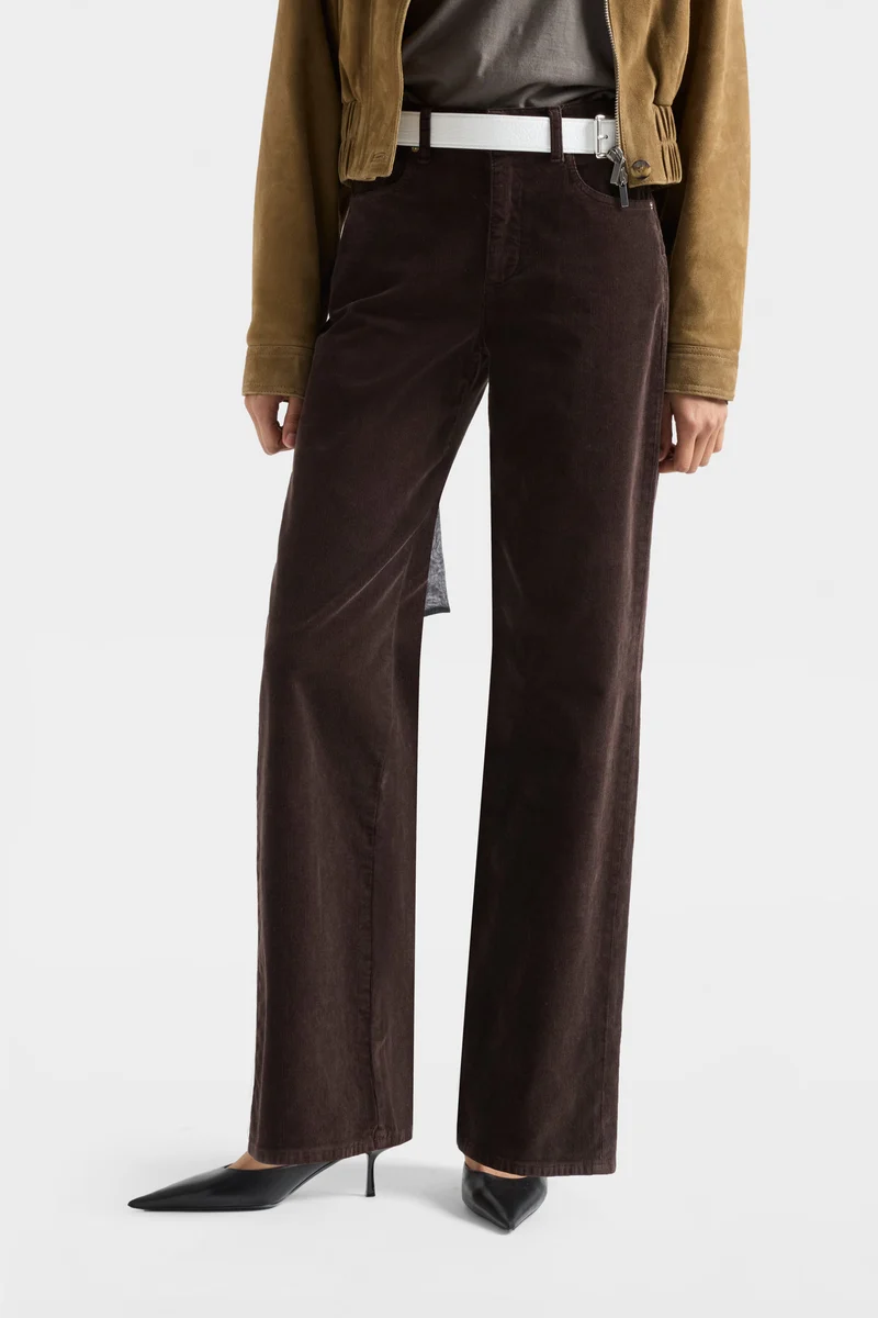 STOVEPIPE STRAIGHT in Corduroy Coffee Bean