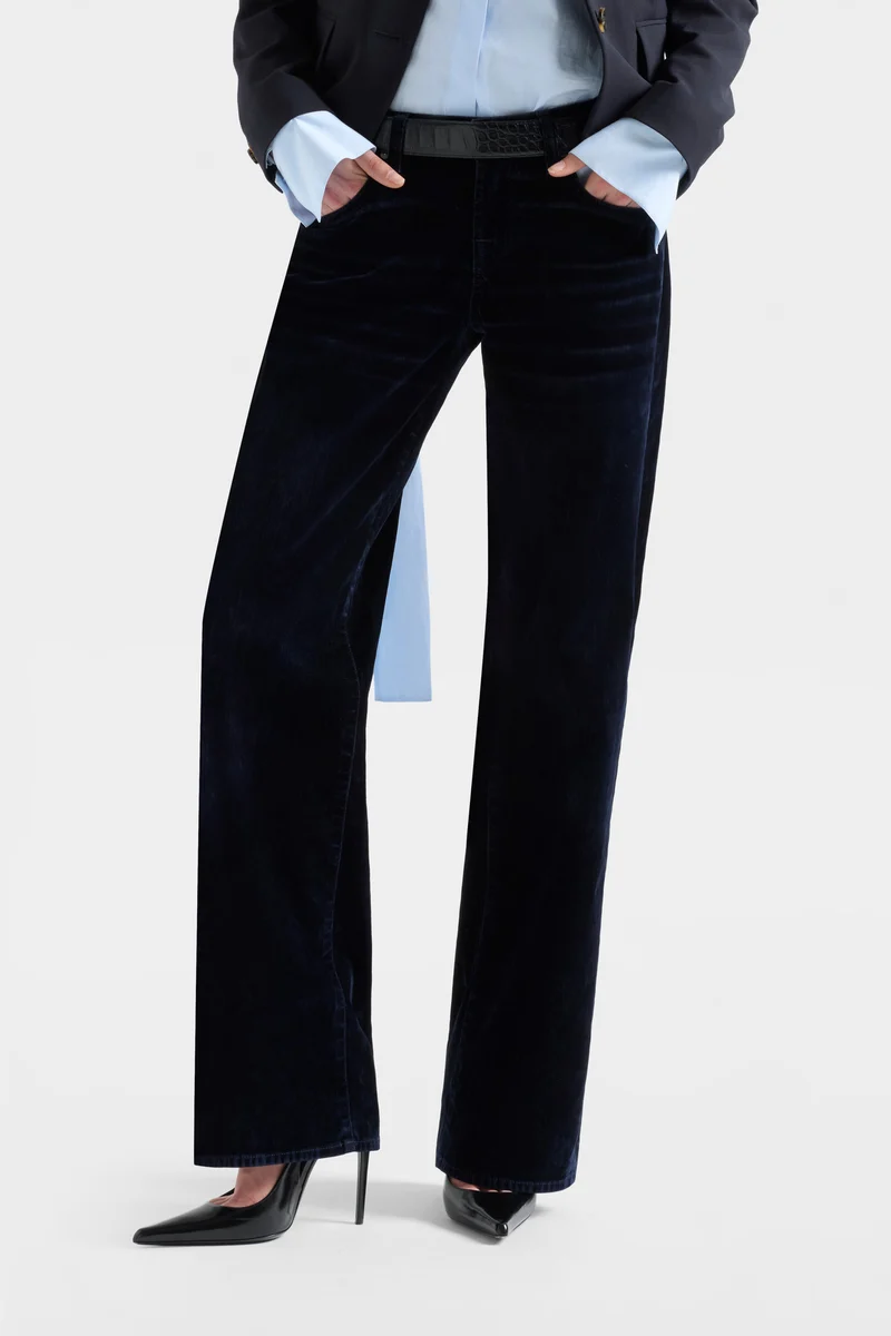 LOW STRAIGHT in Flock Denim Navy