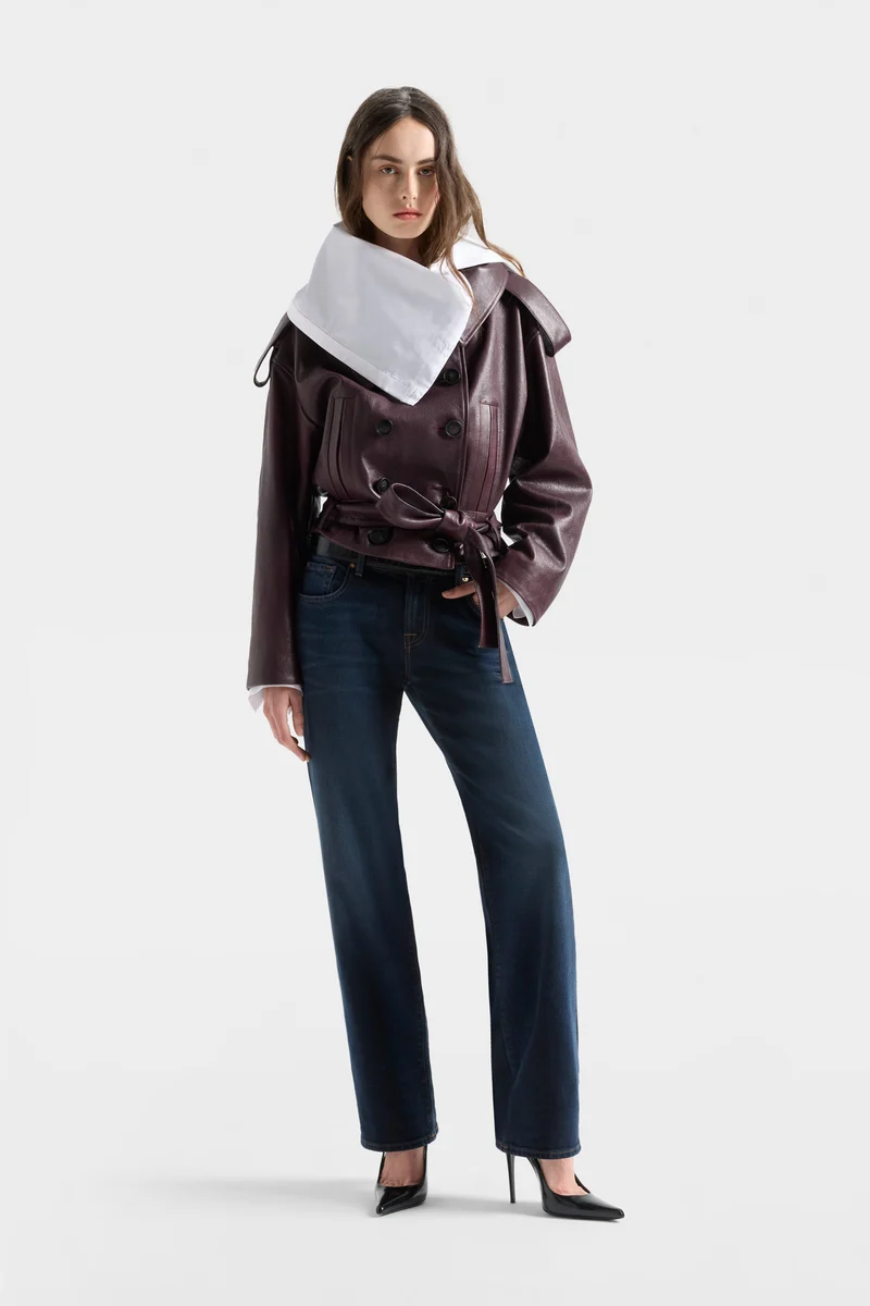 CALIE STRAIGHT in Denim Steel Dark