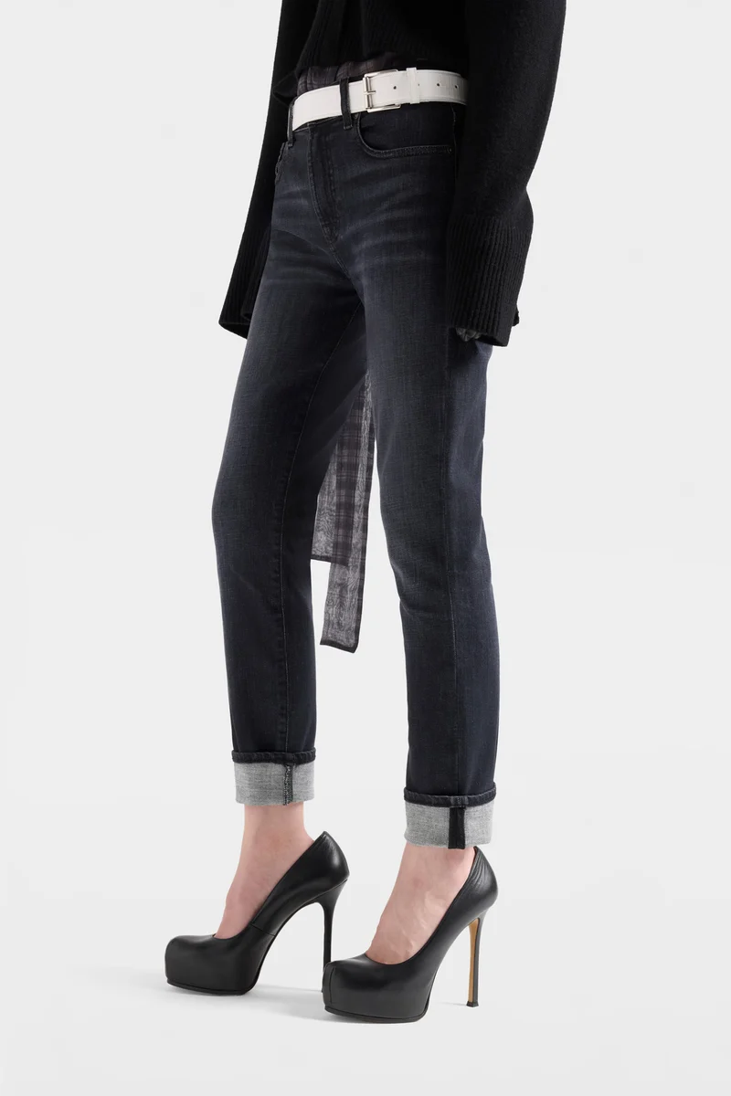 RELAXED SKINNY in Slim Illusion Carbon Storm