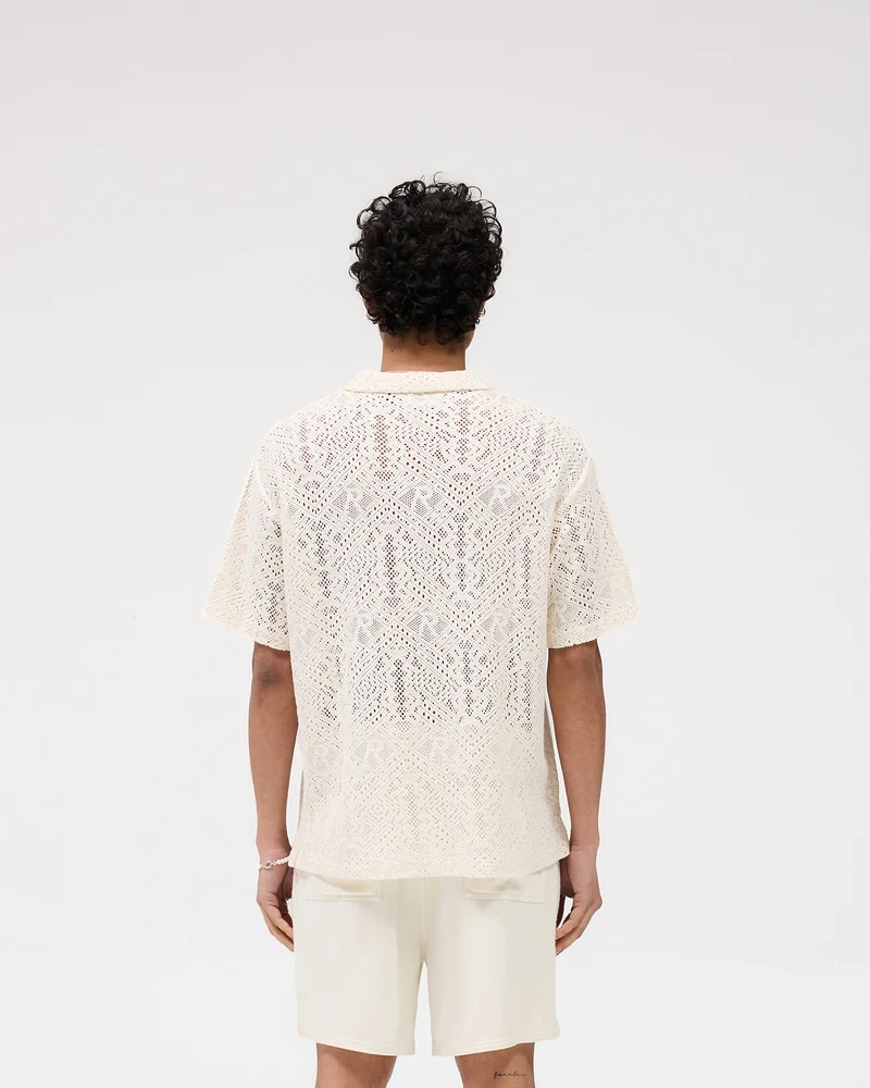 All Over Crochet Shirt - Off White