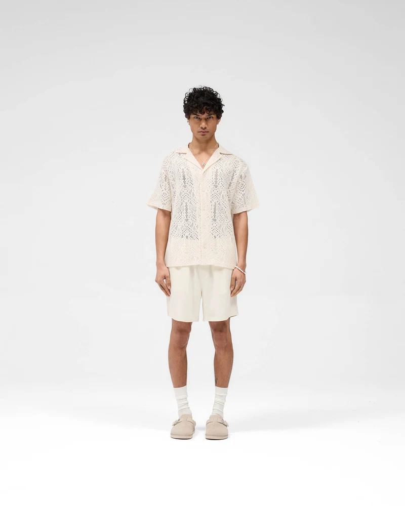 All Over Crochet Shirt - Off White