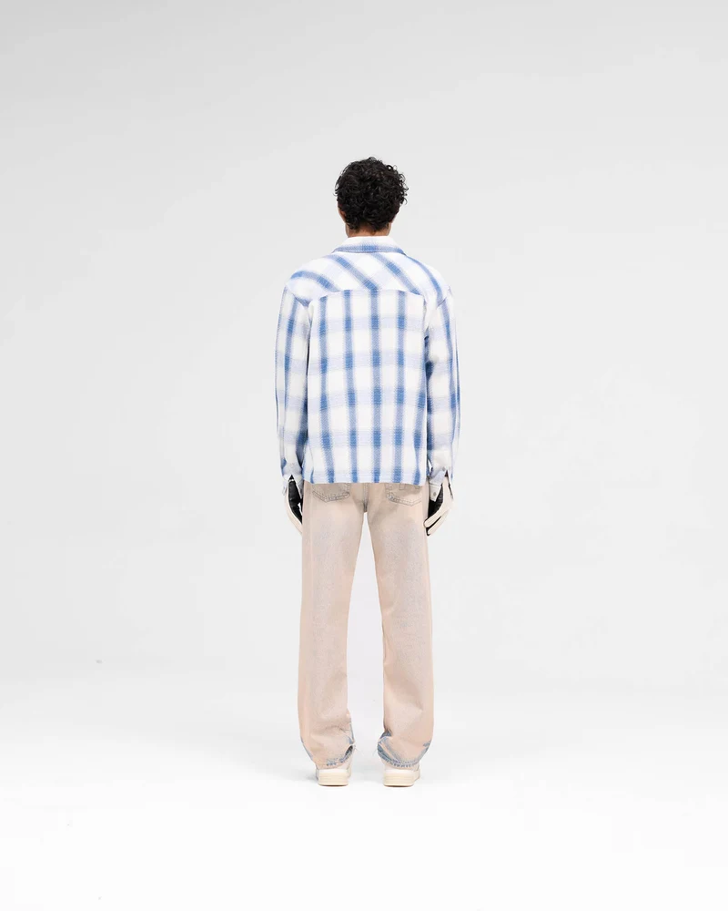 Season Flannel Shirt - Mid Blue