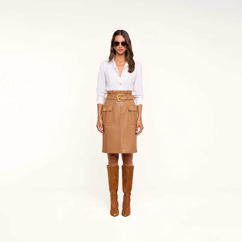 Kaelis Vegan Leather Skirt