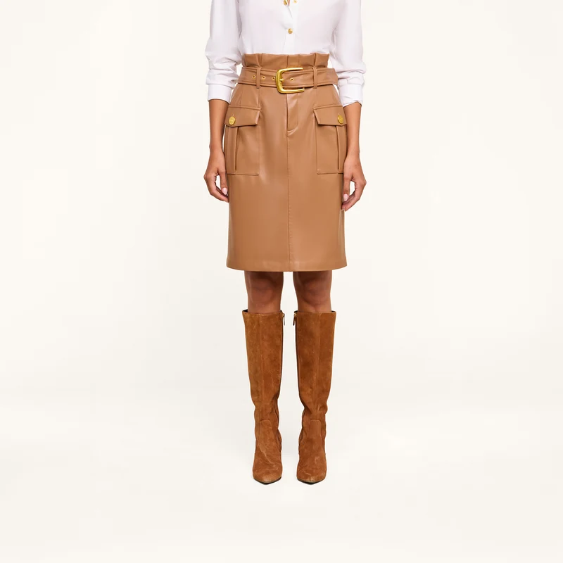 Kaelis Vegan Leather Skirt